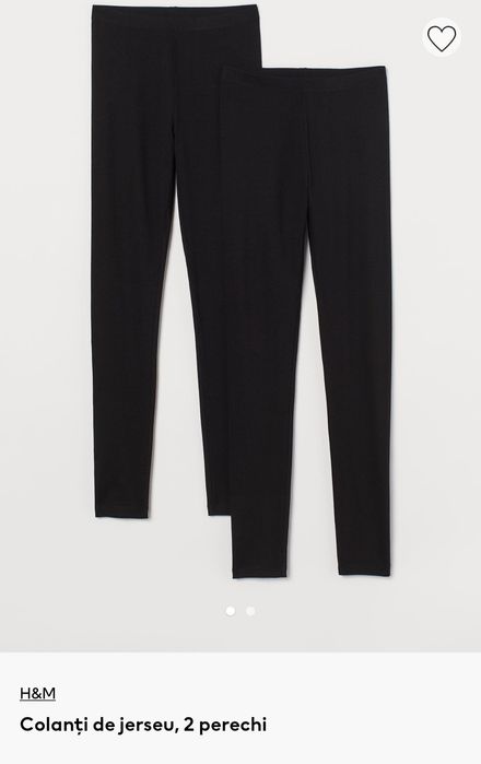 Vând colanți negri femei H&M