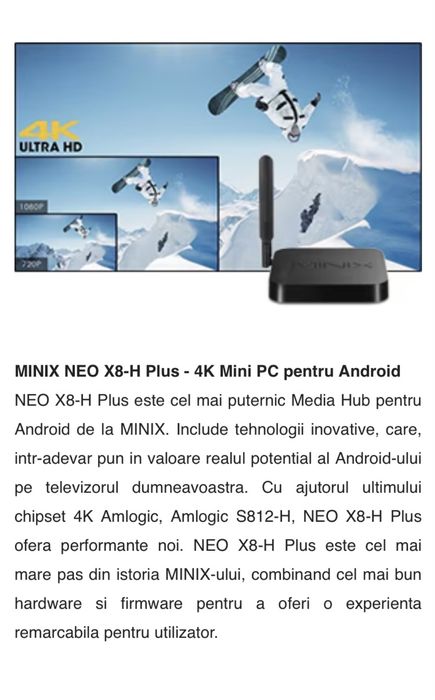 Tv box android MiniX NEO X8-H Plus