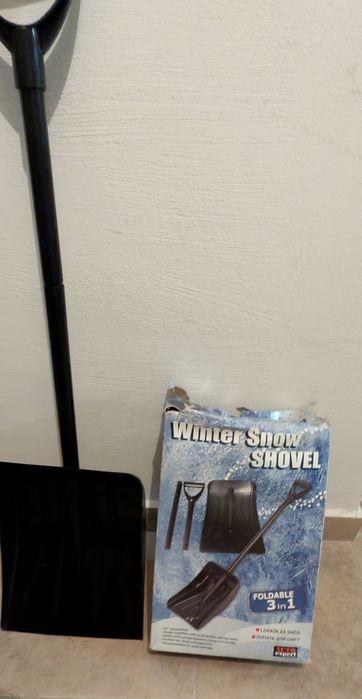 Сгъваема/разглобяема лопата за сняг за кола – 3 в 1, компактна