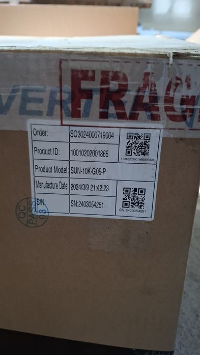 Invertor On-Grid DEYE trifazat SUN-10K-G05, 10kW