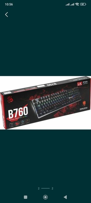 Клавиатуру A4Tech Bloody B760