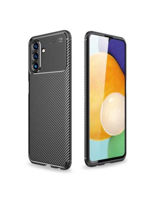 Husa TPU Fibra Carbon Black Samsung A52/A53/A54/A55/A15/A16/A36/A56