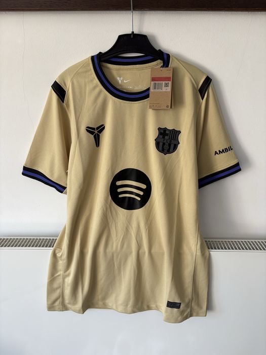 Tricou L FC Barcelona Nou Nepurtat Crem Bej Maro
