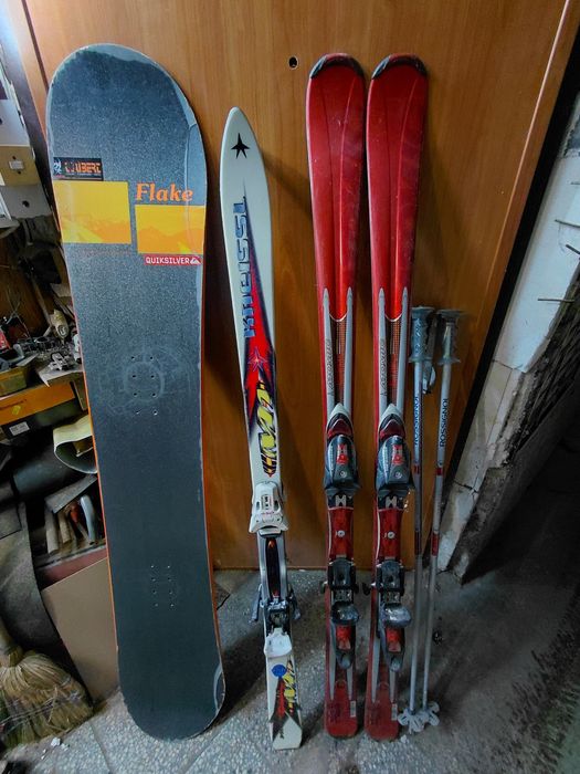 Ски сноуборд и щеки