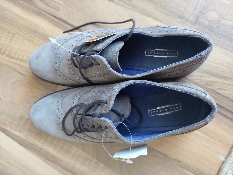 Pantofi de barbati,piele intoarsa 5TH Avenue,marime 40