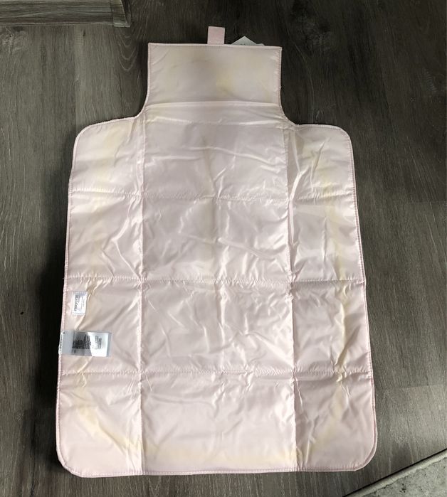 Saltea noua roz portabila pentru schimbat scutece aleza impermeabila