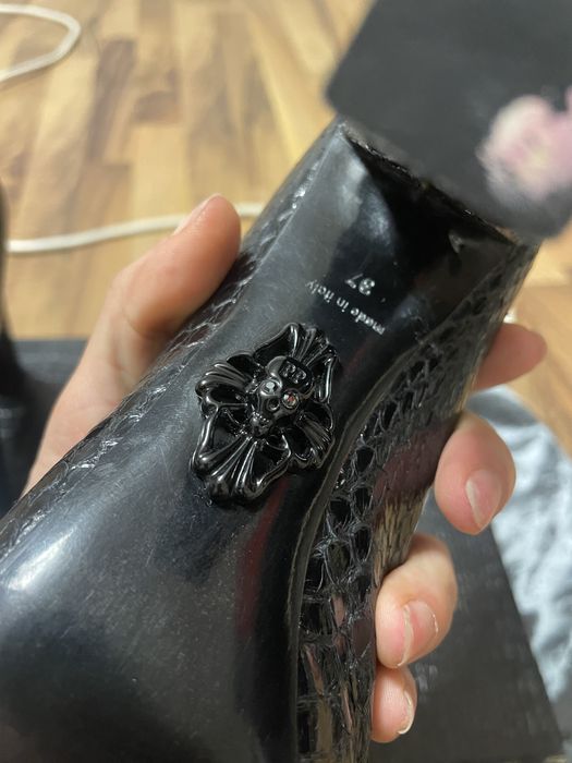 Philipp Plein Lady Heels Python snakeskin leather