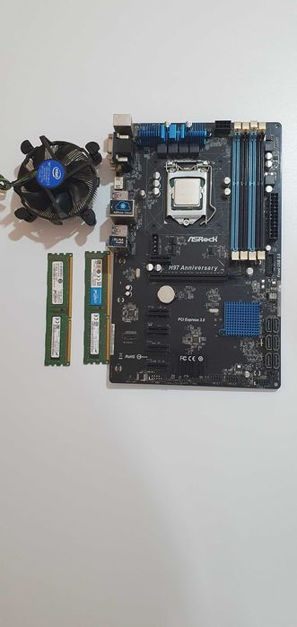 Piese Pc,8 Gb ram ddr3 crucial, CPU I5-4460 cu cooler stock,placa de baza ASRock H97 Anniversary