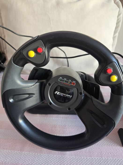 Volan Gaming Saitek R440 Force Feedback (PC) – Cu Pedale, În Cutie