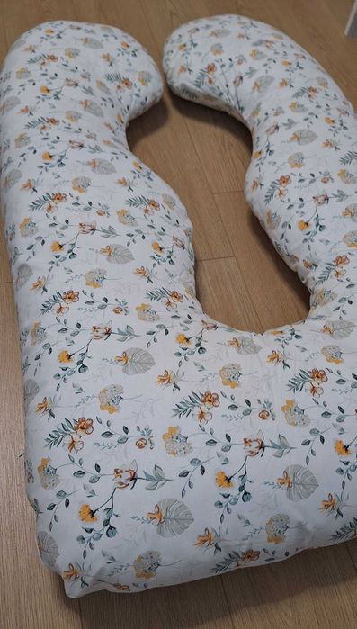 Pernă pentru Gravide 3 în 1 TWINDECO Maxim, 100% BUMBAC ORGANIC