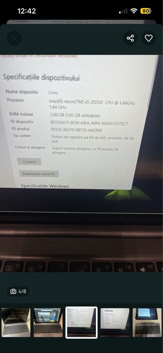 Tableta Asus ( laptop)