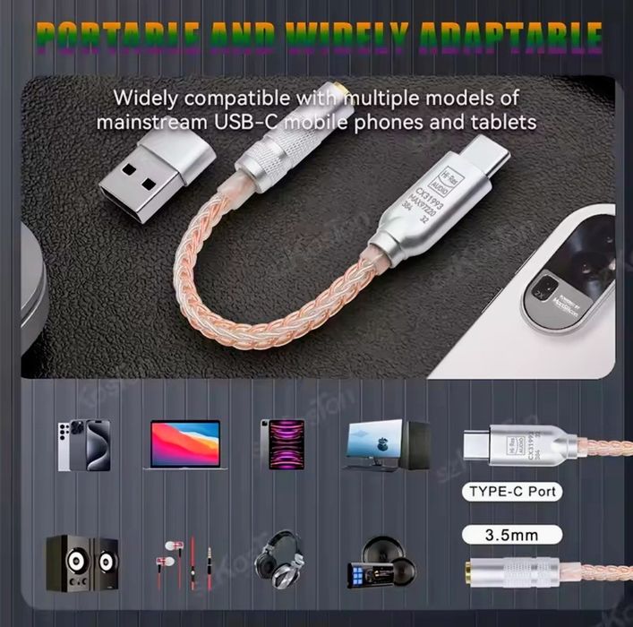 Set 2x Dongle DAC(s) QKZ TC MAX PRO & Combo CX31993 + MAX97220