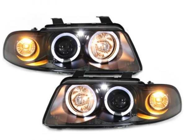 Фарове АУДИ А4 Б5 94-98 ЛЕД AUDI A4 B5 LED Angle eyes Тъмни Тунинг
