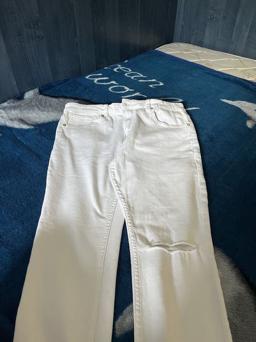 Blugi albi Zara super skinny