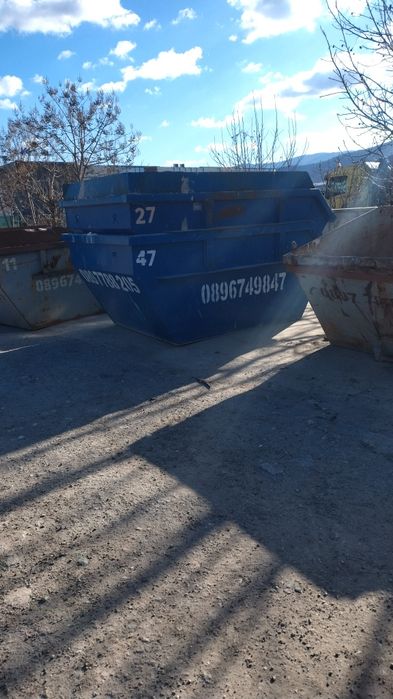 Транспорт на отпадъци с контейнери 6,7 и 10 кубикови контейнери