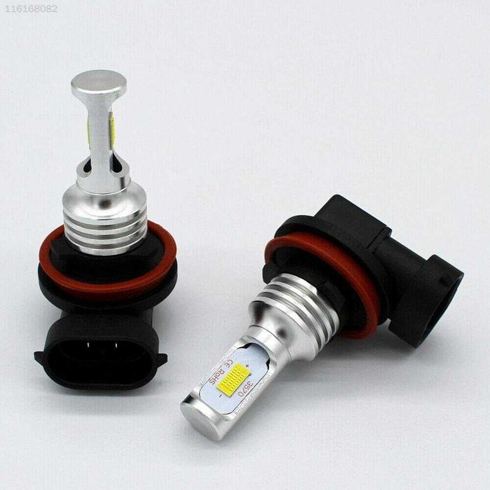 2 БРОЯ LED Диодни крушки HB3 9005 100W 12V +100% повече светлина