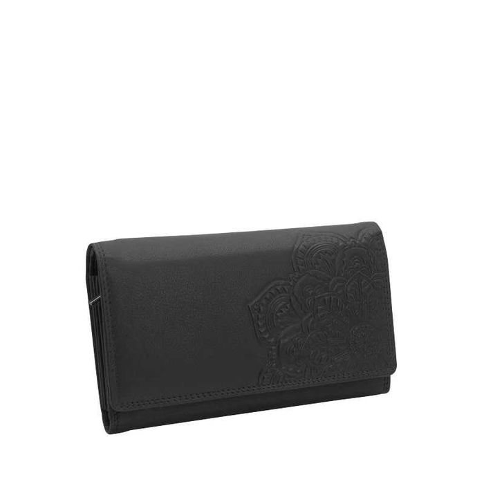 Дамско RFID портмоне Friedrich Germany,, Козя кожа, Мотив Мандала