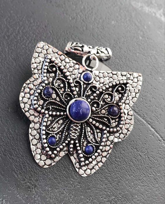 Pandativ/Medalion Argint 925 cu Pietre Semipretioase Lapis Lazuli