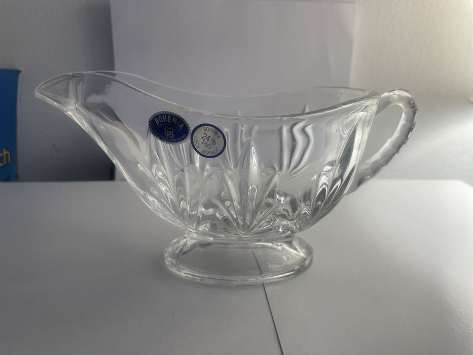 Vas cristal Bohemia 24% PbO, nou, nefolosit, pt gheata  sau smantana
