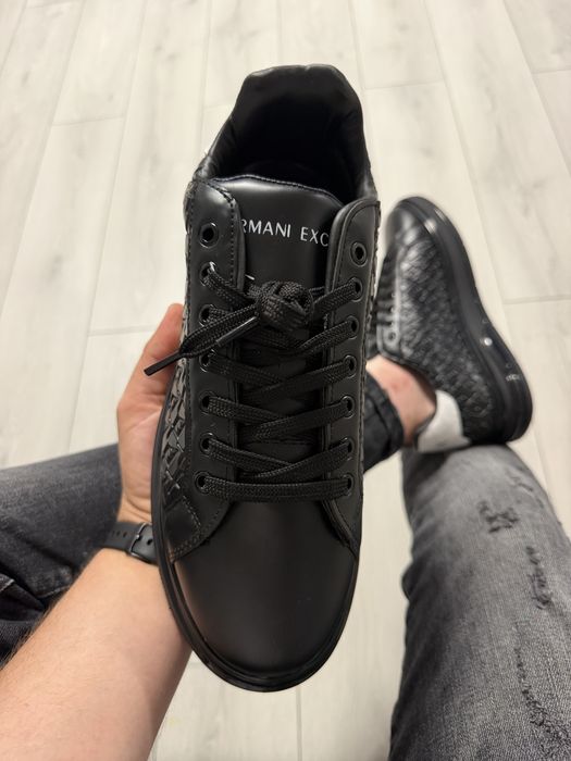 Adidasi Barbati A|X Armani Full Negru Silicon!