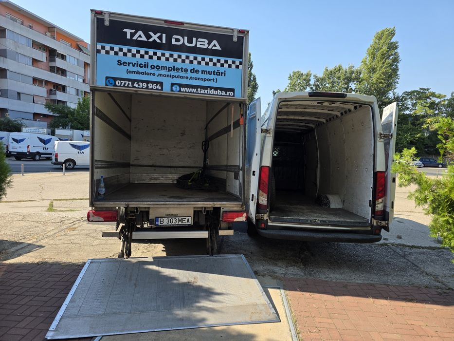 Transport marfa ,mobila,mutari,duba cu lift