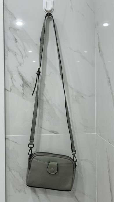 Натуральная сумка кросс боди