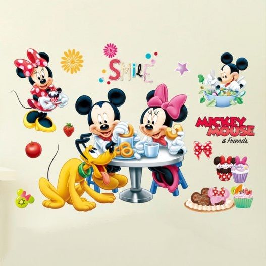 STICKER autocolant perete MICKEY MOUSE autoadeziv camera copii bebe
