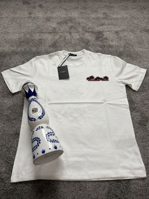 Tricou Balmain Paris Club alb