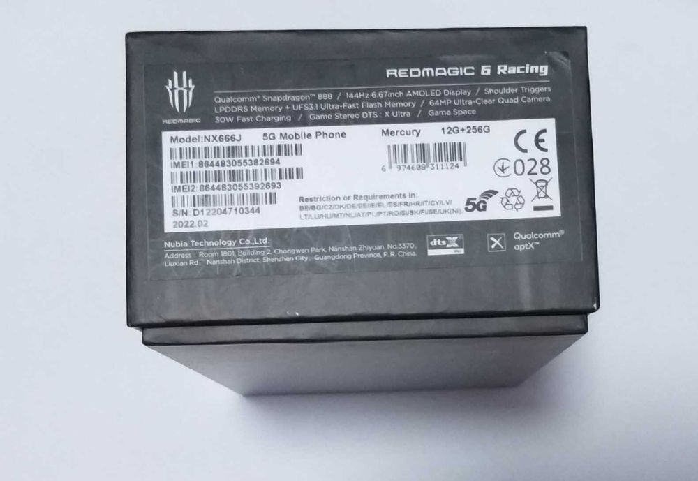 Zte Red Magic 6R [NX666j] разбор
