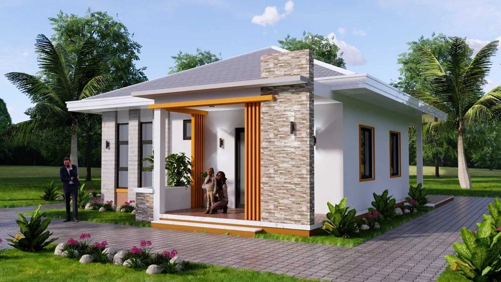 НА ИЗПЛАЩАНЕ - Луксозна сглобяема къща с 3 спални, 88 кв. м