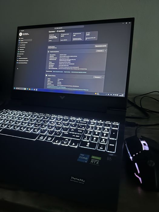 HP Victus 16 Идеальное состояние Мощный ноутбук для игр,работы,дизайна
