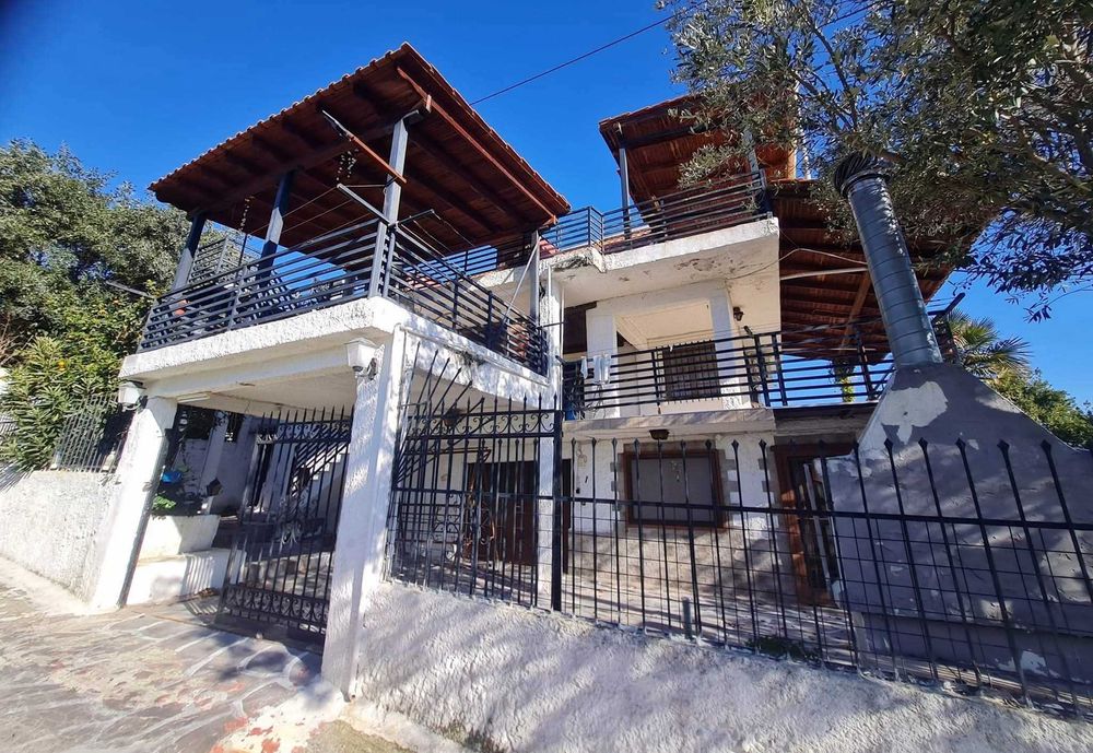 Продава къща 140м2 с изглед към морето с двор 264м2 Аспровалта, Гърция