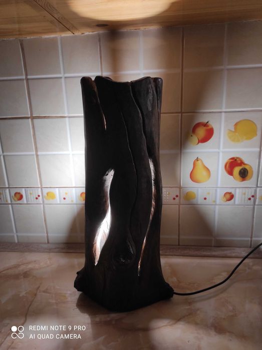 Нощни дървени лампи