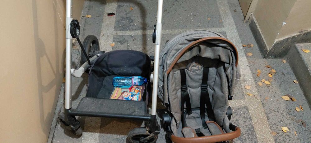 Cybex  количка с кош за новородено и лятна  седалкак за количка