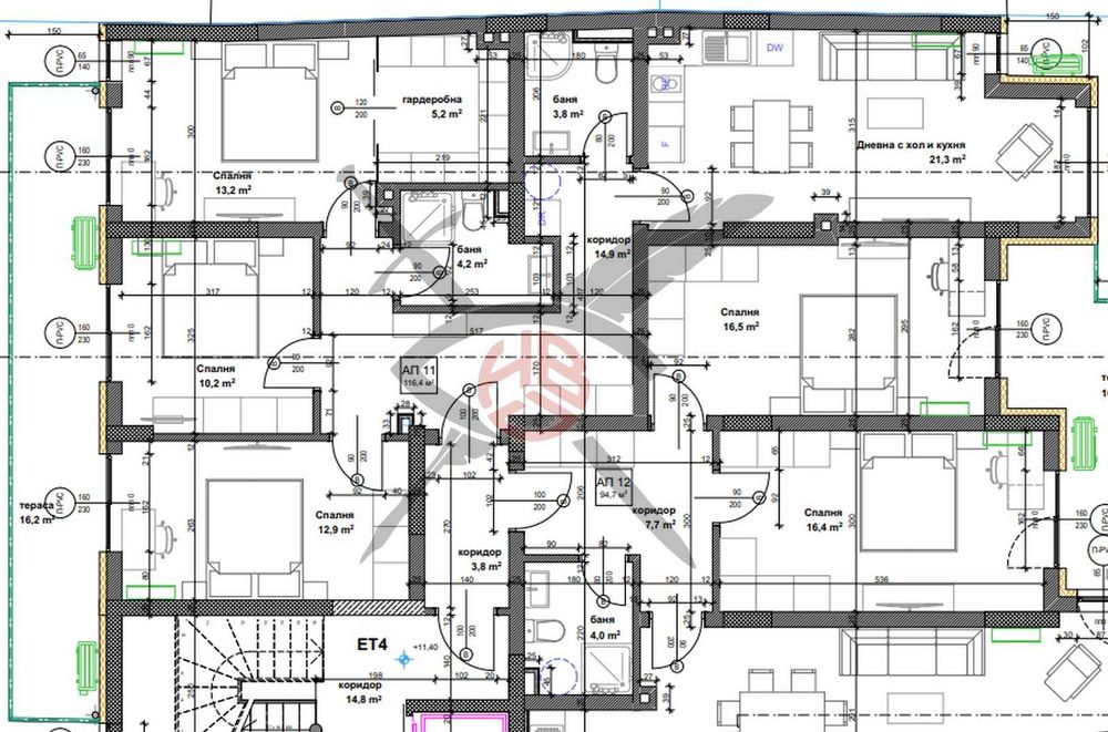 ЕКСКЛУЗИВНО! Многостаен апартамент в кв. Банишора № сграда 1388 ап. 39745