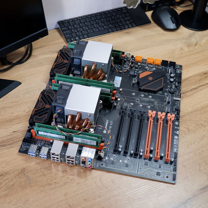 Huananzhi X99 F8D PLUS + проц + память