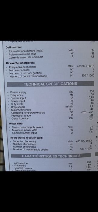 Motor poarta culisanta Cardin SL524 500kg