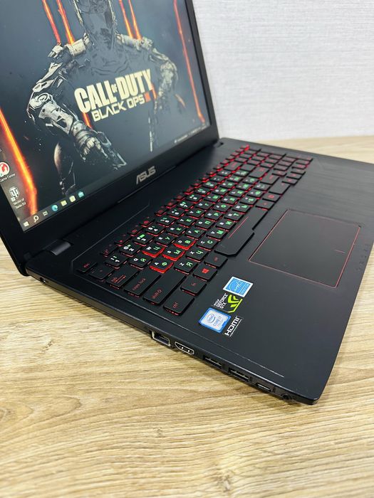 ASUS ROG Core i7-8 Ядерный+GTX1050 Мощный, Игровой ноутбук для Игр