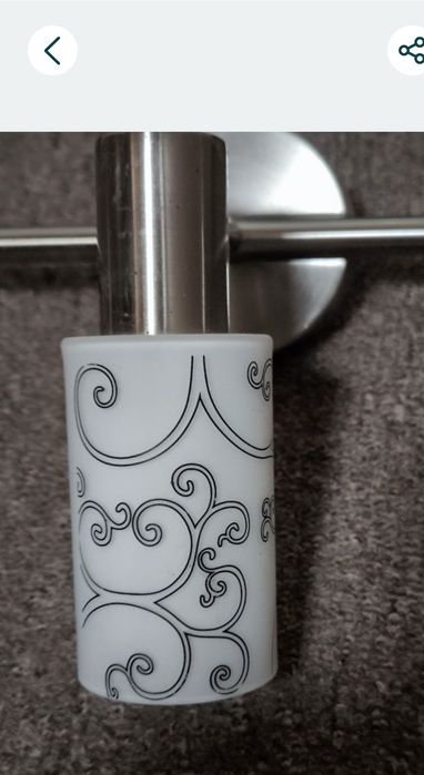 6 x Corpul de iluminat cromat cu 3