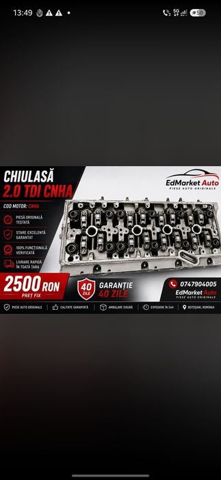 Chiulasa A6 C7 2.0 TDI CNHA Facelift 2018 chiuloasa 135.000 km
0747904005