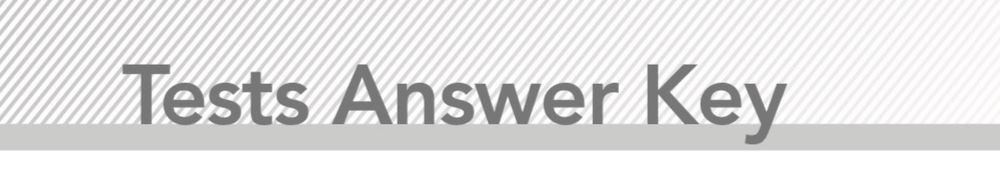 Teacher’s Tests with answers for Focus- Culture&Literature