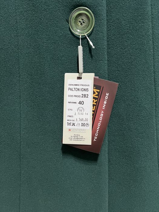 Vand palton verde marime M