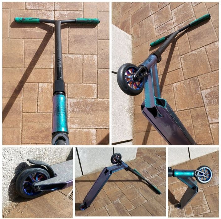 Trotineta Freestyle sărituri scheme WARP model Whip Camp Expert 100 mm