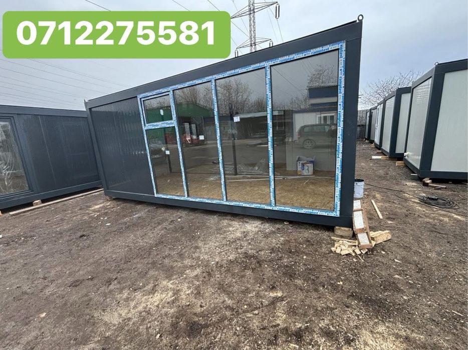 Container modular containere modulare cu vitrina de sticla montaj rapi