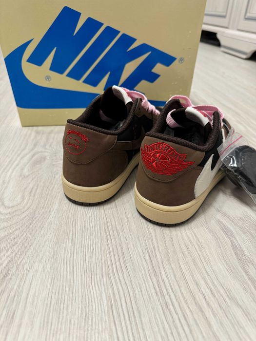 Adidasi Air Jordan 1 x Travis Scott Low sneakers BlackPhantom/Fragment