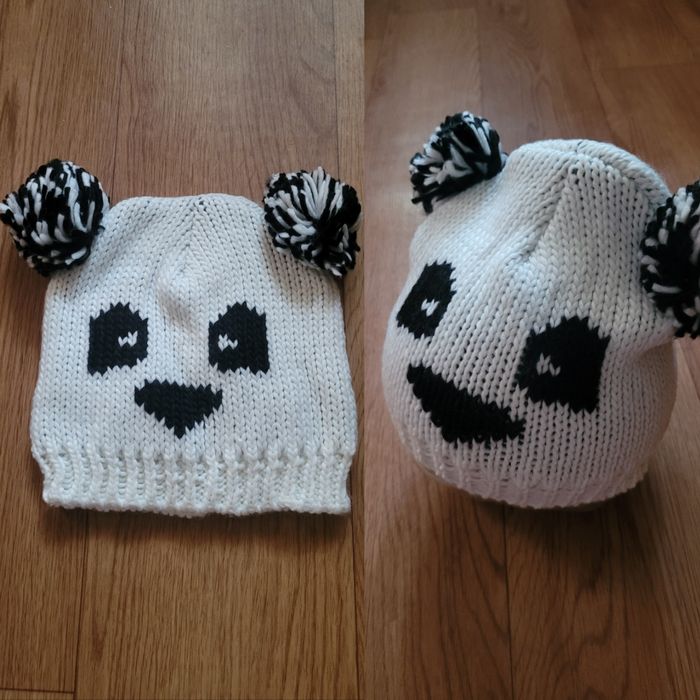 Шапки вязанные "Панда"