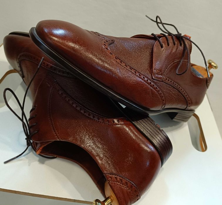 Pantofi derby 42 43 brogue LLOYD piele naturala moale