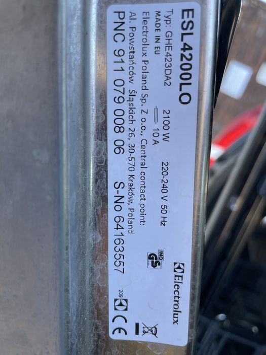 Cos masina spalat vase Electrolux 45 cm