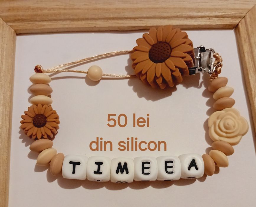 Lantisoar de suzeta din silicon alimentar