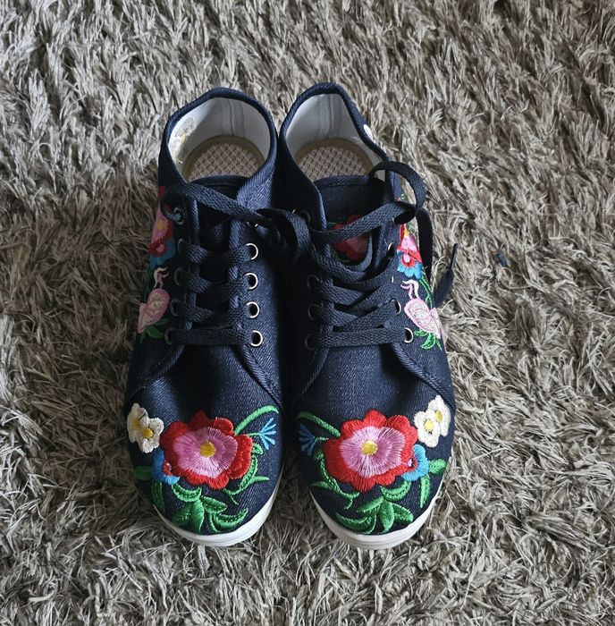 Женские джинсовые кеды  новые